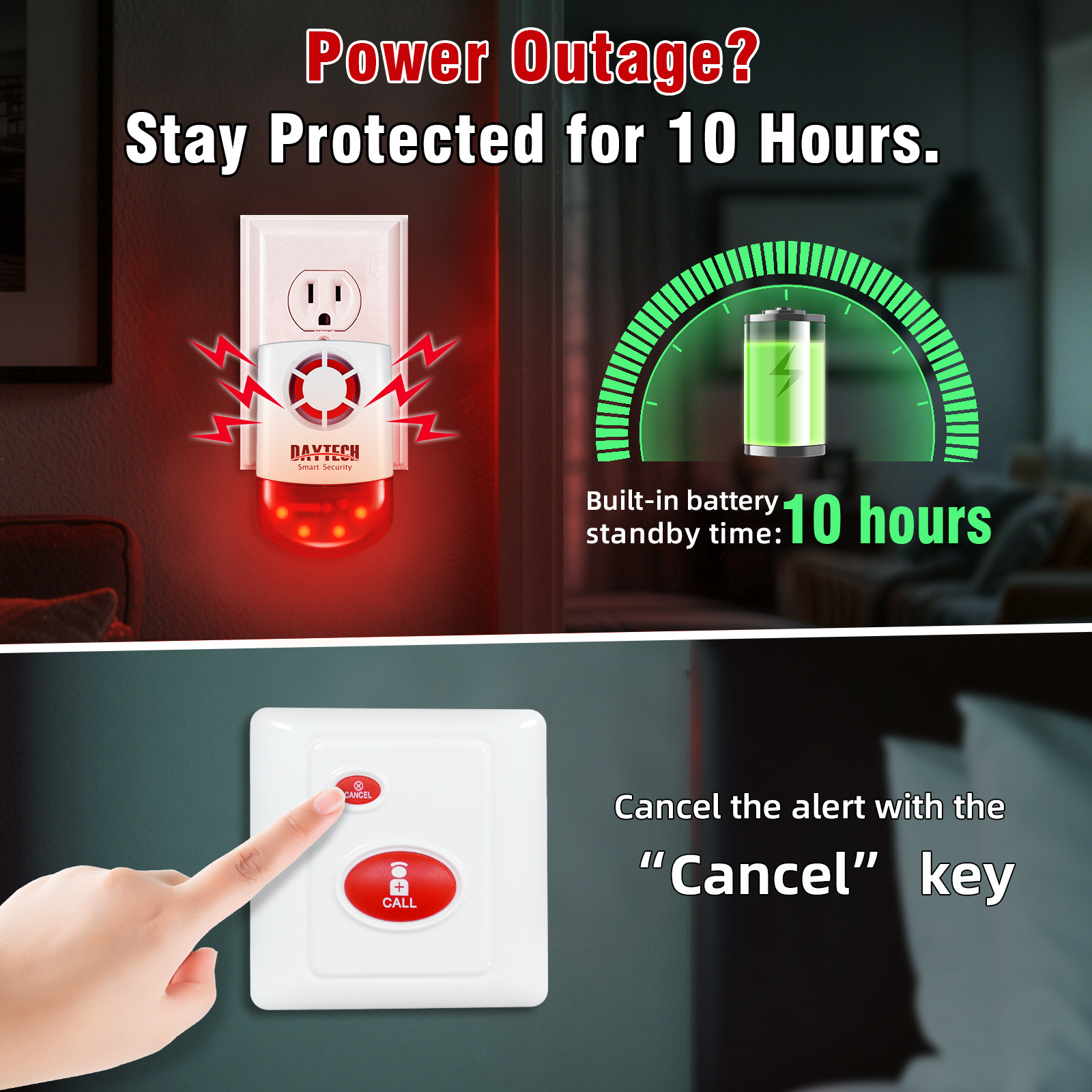Botón de alarma para baño y habitación adultos mayores LEVA